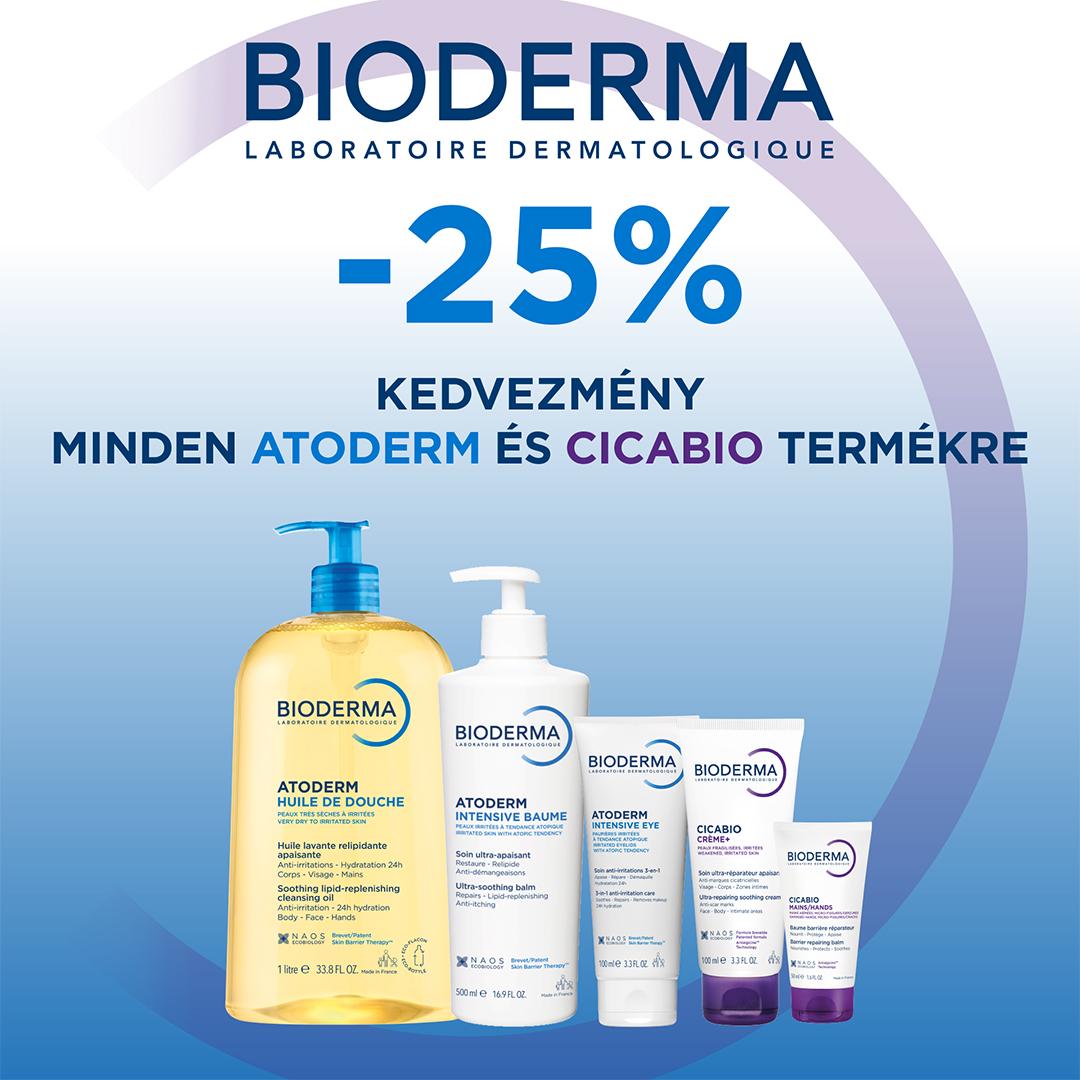 Bioderma Atoderm és Cicabio akció 25% - Pharmy